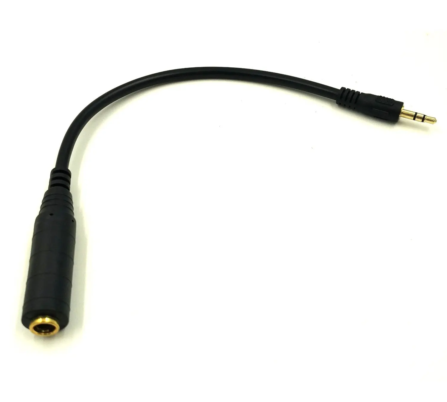 30CM Stereo HIFI Audio Extension Cable Adapter 6.35mm Female to 3.5mm Male Jack Mic Plug 0.3m 1FT Hi-Fi Sound Quality