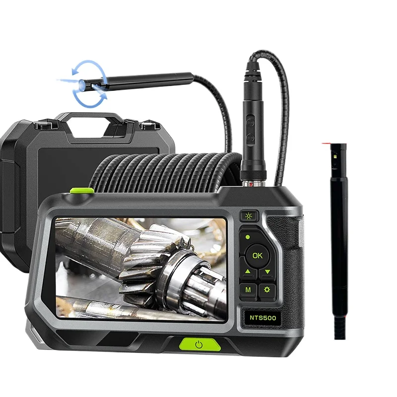 

720 ° degree rotating industrial endoscope high definition camera, car repair pipe detector sight mirror