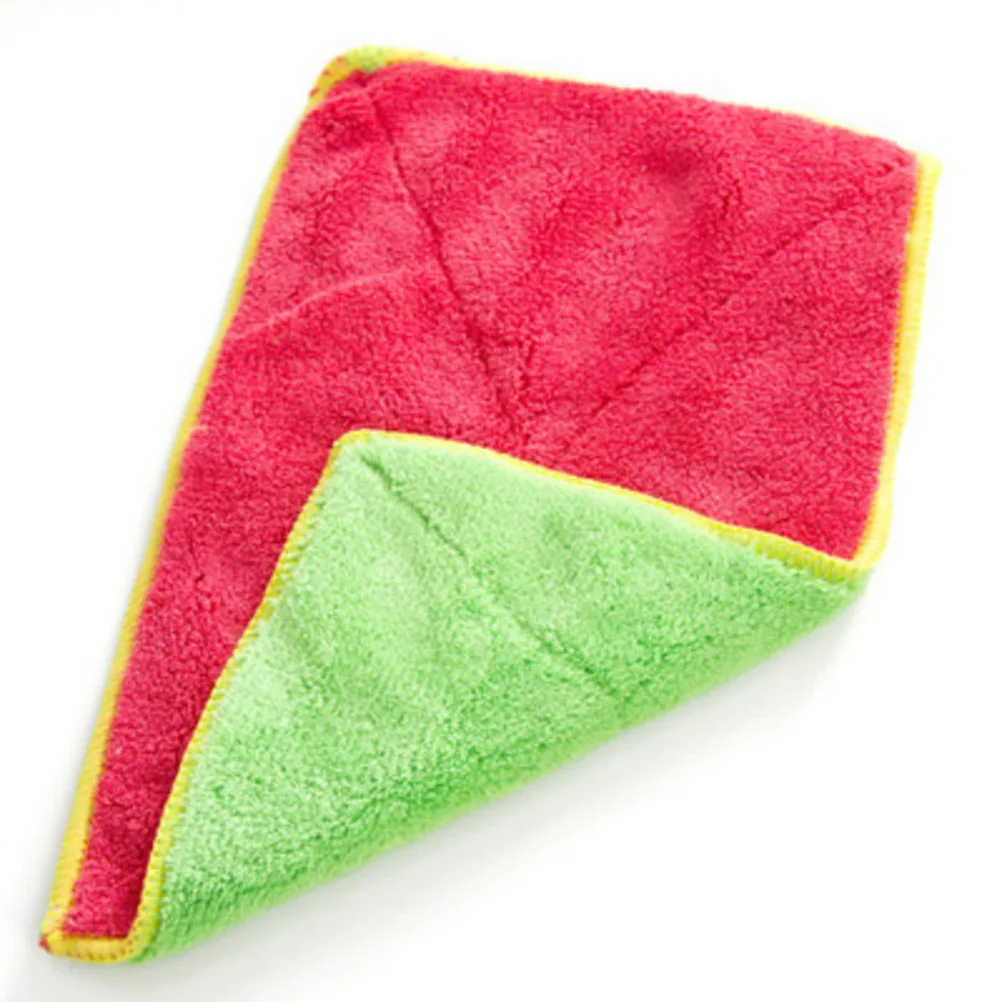 5pcs Absorbent Dish Towels Microfiber Kitchen Cleaning Cloth Double-Sided -Absorbing For Kitchen Window Furniture