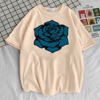 Ado shirt girl University anime Classic Colorful Gothic top tees University Digital Y2k anime graphic Psychedelic