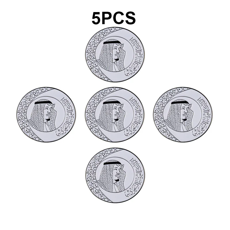 1-5-10-50-100 قطعة المملكة العربية السعودية بروش دبابيس التلبيب الأصلي العلم التلبيب دبابيس علم الدولة شارة #1