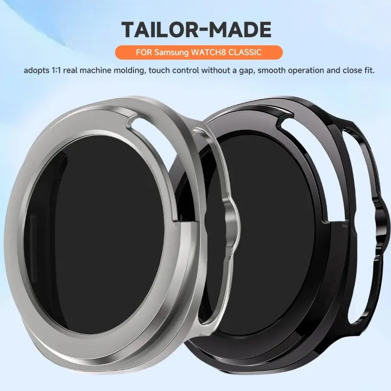 Nueva funda protectora de pantalla de PC de privacidad para Samsung Galaxy Watch 8Classic 46mm carcasa de vidrio templado para Galaxy Watch 8Classic