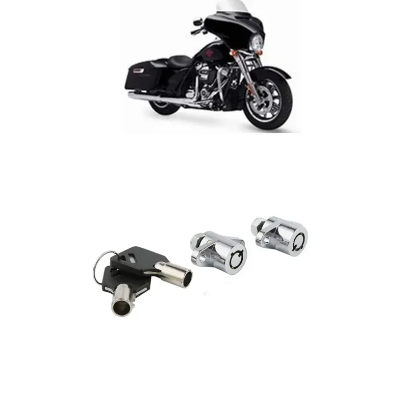 

Accesorios moto 2x Hard Saddlebag Lock Key Set For Harley Touring Electra Street Glide 2014-2021 2017