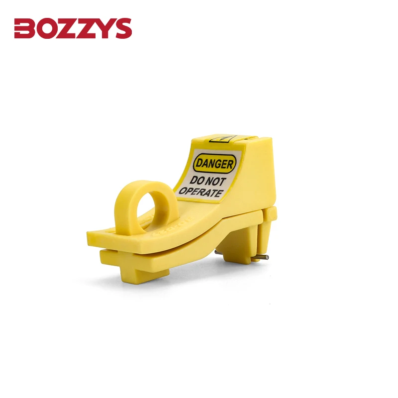 BOZZYS Pin Out Miniature Circuit Breaker Lockout with PBT Material for Electrical Lockout-Tagout