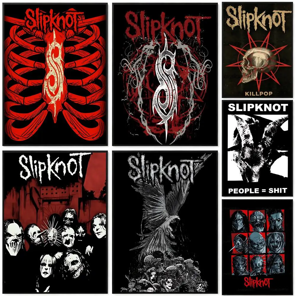 Music Slipknot Poster Poster HD Printing Cyberpunk Style Wall Art Home Decor For Gaming Room Living Room Bedroom Gift Idea