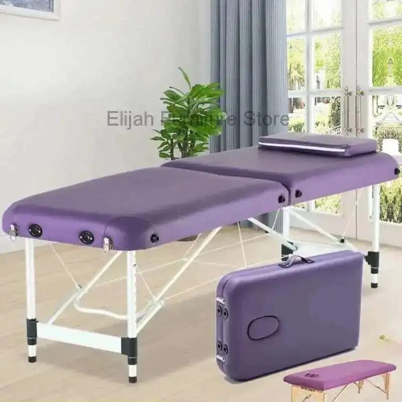 

Face Tattoo Massage Table Spa Physiotherapy Bathroom Massage Bed Lit Pliant Mattress For Eyelash Stretcher Beauty Furniture