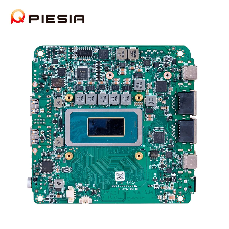 Piesia Intel Core AI Ultra 7 155H 155U 125H 125U Mini placa de PC Industrial Dual Lan 2 * DDR5 96GB 2 * HD/tipo-c X86 NUC placa base