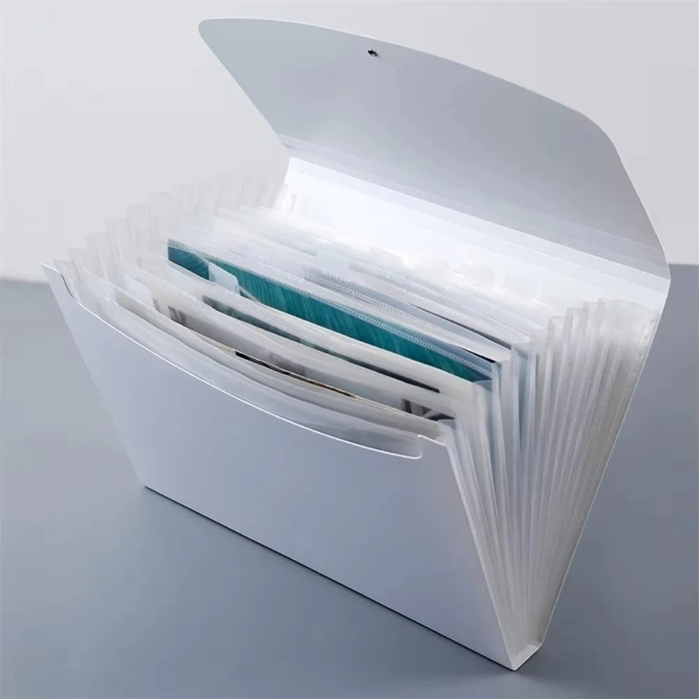 

Durable A4 Organ Folder Versatile Plastic File Folders Portable Organize Artifacts File Contract Folders for Schoolwork Office