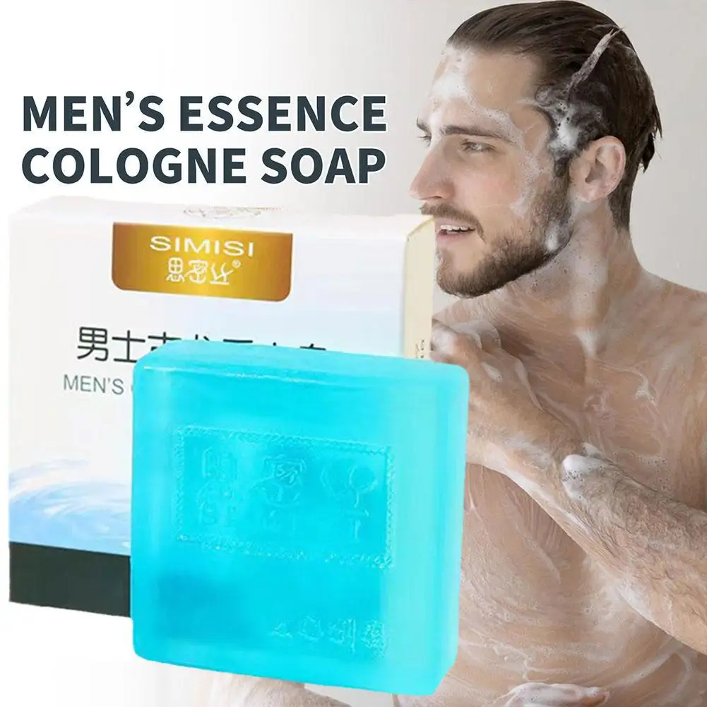 Mens Cologne Perfume Soap Bar Deep Cleaning Brightening Lasting Long Bath Soap Essential Soap Moisturizing Fragrant Face Oi O9P1