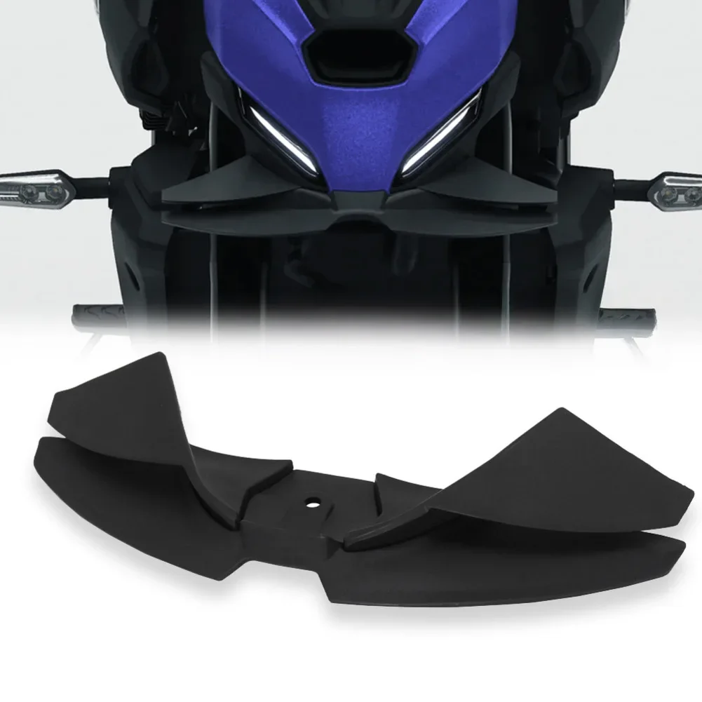 Front Spoiler Kit With Low Downforce Winglet For MT 07 2024 2025 ABS Black Easy Mounting Wear Resistant Construction