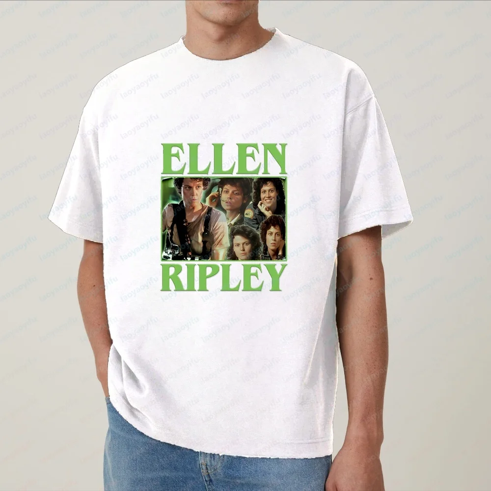 Ellen Ripley - Printed Top Featuring A Trendy Original Streetwear Design Suitable for Both Men and Women in A Large Size T-shirt