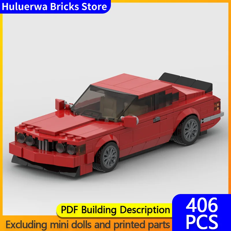 

Speed Racing Car Model MOC Building Bricks L6/635CSi Luxury Sports Coupe Modular Technology Children Holiday Gifts Assemble Toys