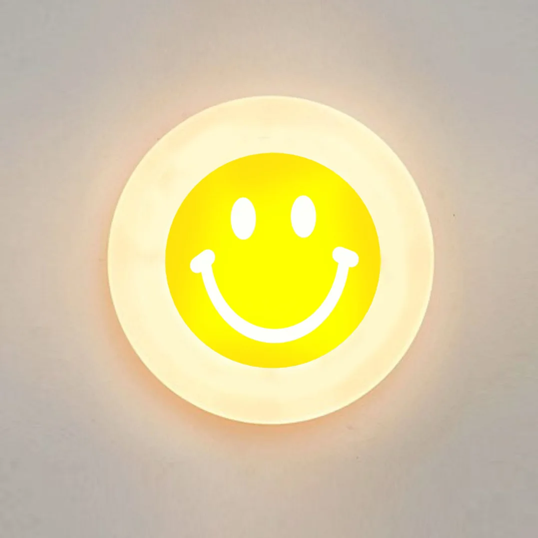 Room Night Reading USB Night Light Smiling Face Light Small LED Light Outdoor Camping Easy Energy Saving Children\'s Gift