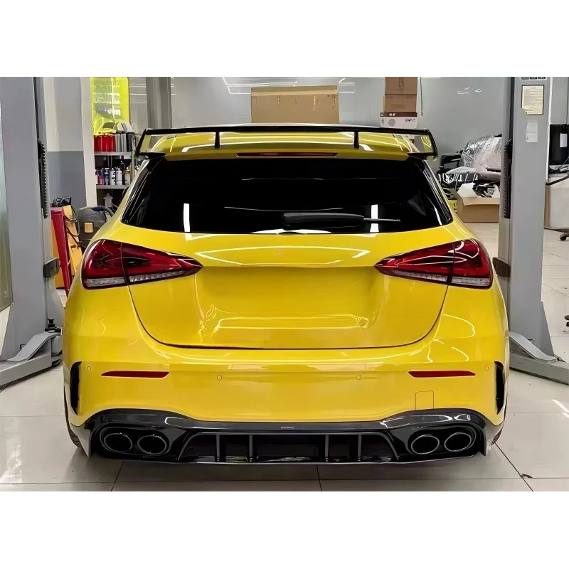 

Premium Carbon Fiber Rear Lip Diffuser Spoiler Exterior Mod Part For A Class A35L A45S W117 2019‑2023