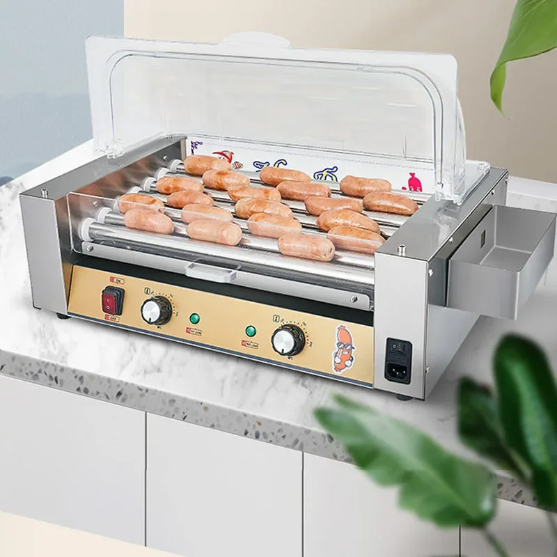 

sausage machine 7 sticks digital display automatic temperature control Hotdog Ham commercial hot dog