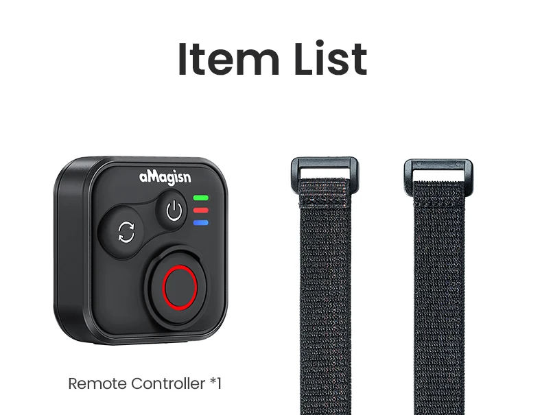 Für DJI Osmo Action 360/Action 6 5 4 Drahtlose Fernbedienung 50 m Entfernung Controller Sport Kamera Zubehör mit Handschlaufe – Detail 28
