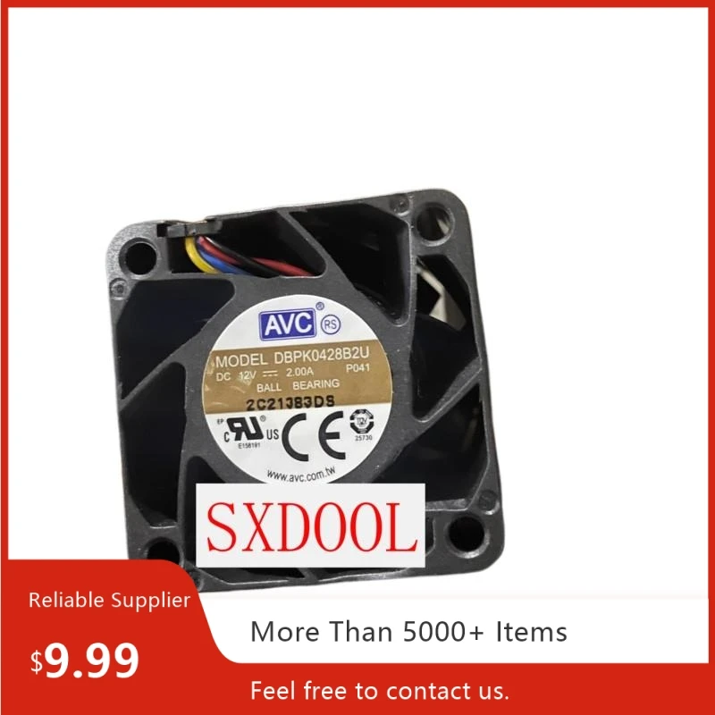

Для AVC DBPK0428B2U-P001 40x40x28 мм DC 12 В 2A 4-контактный ШИМ высокоскоростной охлаждающий вентилятор