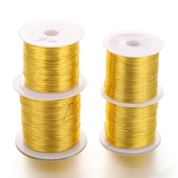 10-100Meters/Pack Copper Wire for Bracelet Necklace DIY Colorfast Beading Wire Jewelry Cord String Handcraft Making Accessories