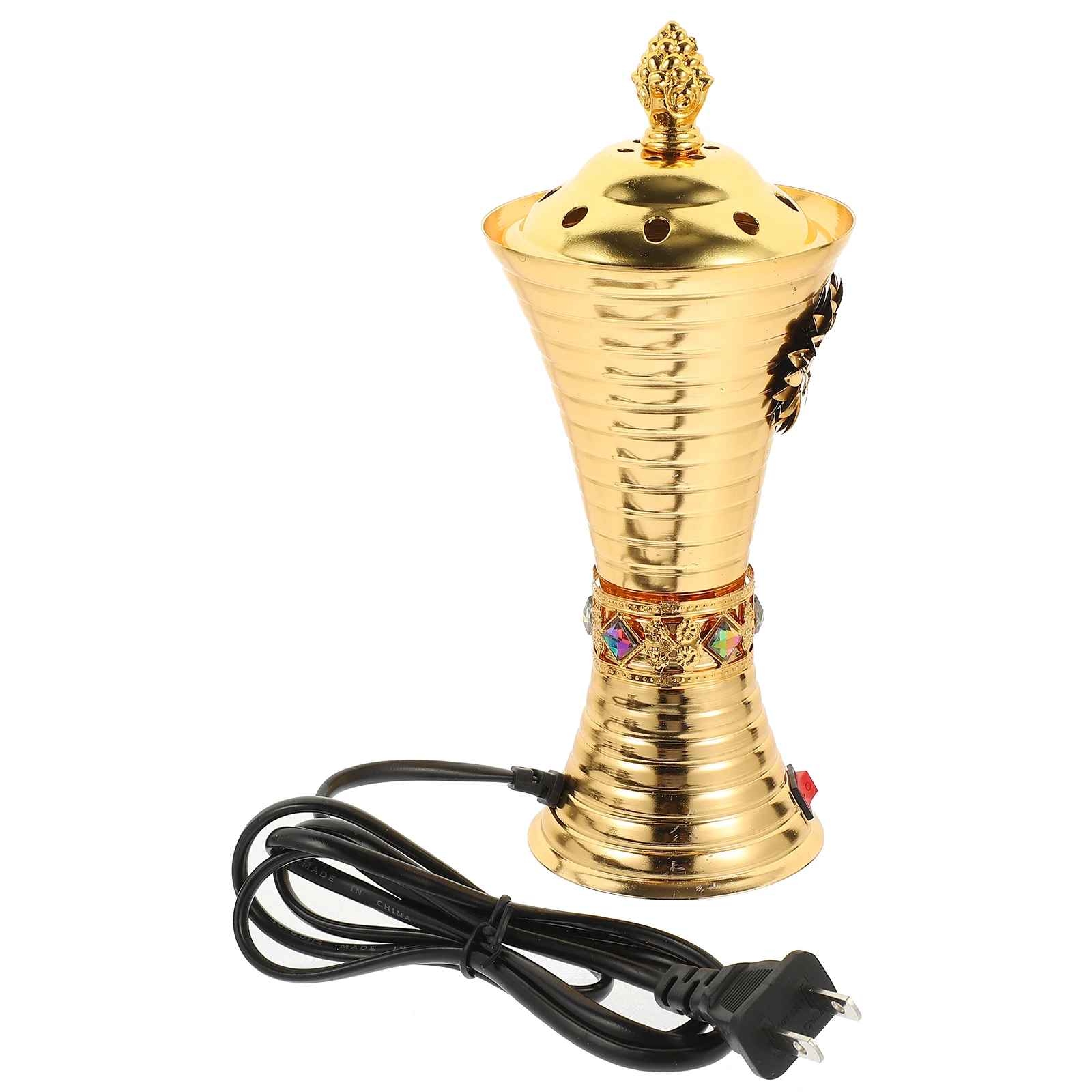 

Burner Decorative Censer Incenses Burners Multifunctional Stove Aromatic Golden