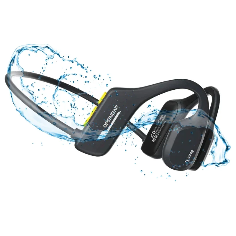 

IP68 full waterproof Swimming Headphone Bone Conduction BT Headband Sports Wireless Stereo IP68 Waterproof Mp3 with Memory Card