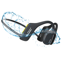 IP68 full waterproof Swimming Headphone Bone Conduction BT Headband Sports Wireless Stereo IP68 Waterproof Mp3 with Memory Card