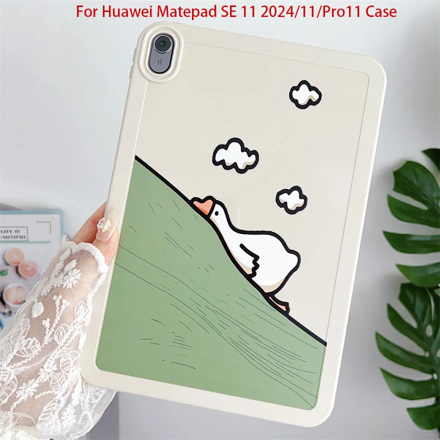 

Чехол для Huawei Matepad SE 11 2024, задняя панель из ТПУ для Huawei Matepad 11 Pro11, чехол с рамкой для картин, цветной чехол для планшета
