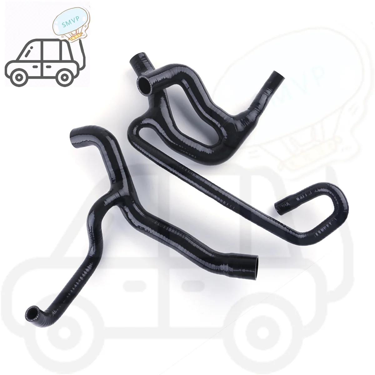 For 1988-1997 RENAULT Clio WilliamS 19 16S 16V F7P 1.8L Silicone Radiator Hose Kit 2PCS 1989 1990 1991 1992 1993 1994 1995 1996