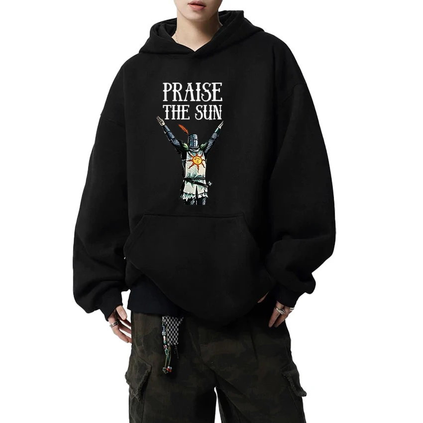 

Fashion Hot sale Dark Soul Graphic Printed Long sleeve Hoodie Men Women vintage Autumn Winter Fleece Sweatshirt Unisex Loose Top