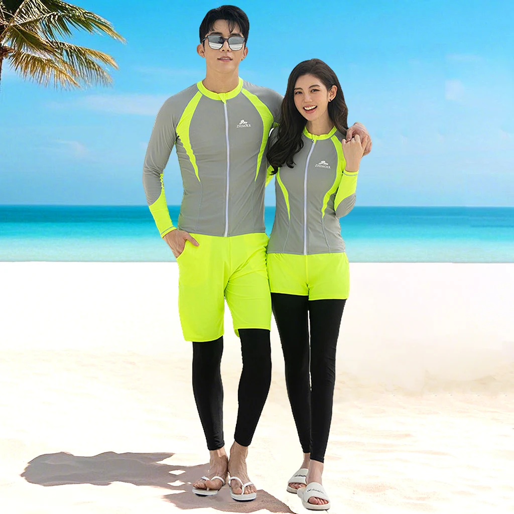 

JCZWO Multi-Piece Swimsuit Jellyfish Snorkeling Suit Long Sleeve Sun Protection Swimsuit Swimsuit Set