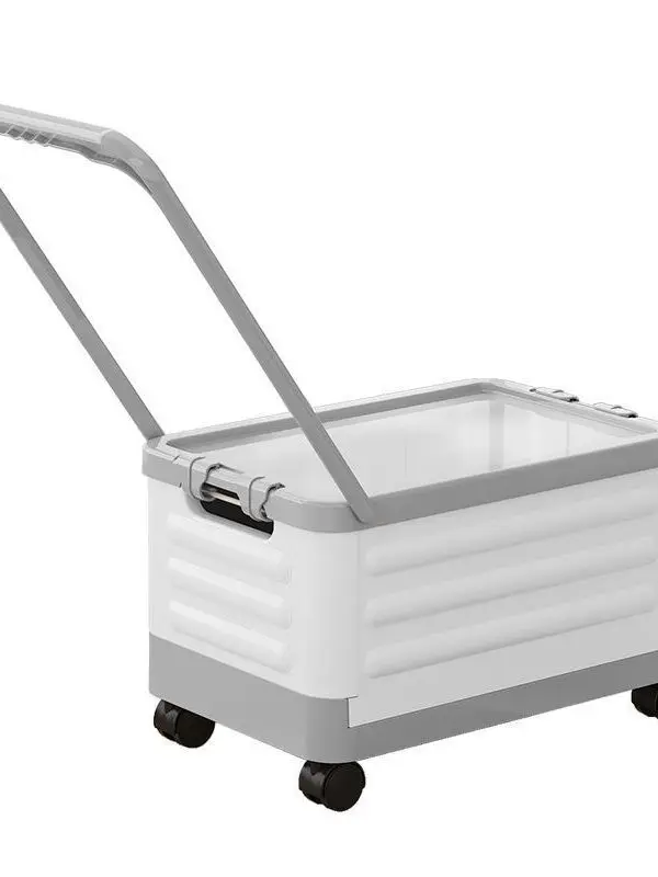 portable-shopping-cart-with-wheels-book-storage-box-small-trolley-for-home-use-stainless-steel-foldable-all-match-color