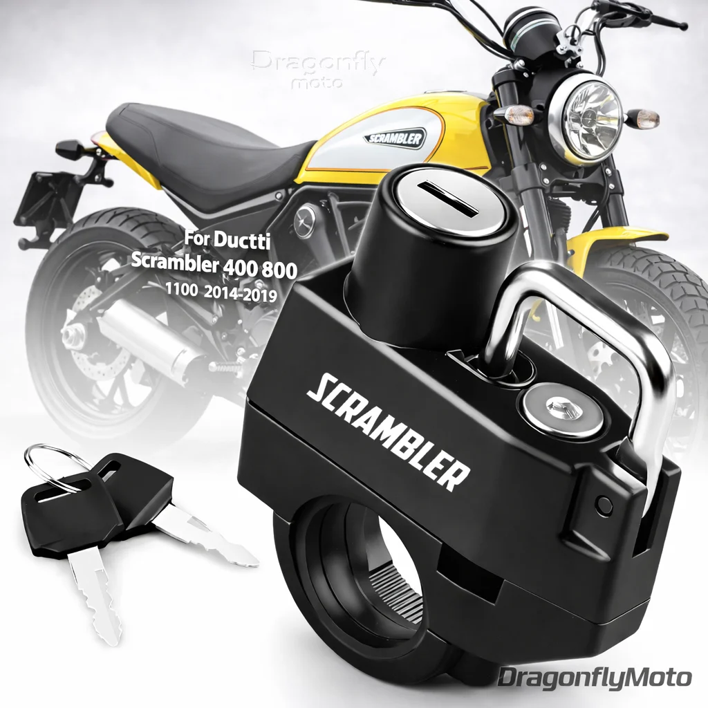 

Motorcycle Helmet Lock For Ducati Scrambler 400 800 1100 2014-2019 Anti-theft Locker Helmet Lock Locking Device Rustproof