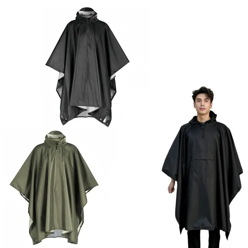 

Дождевик Happy: водонепроницаемый плащ-пончо с капюшоном для путешествий, кемпинга, походов, рыбалки, велоспорта, альпинизма