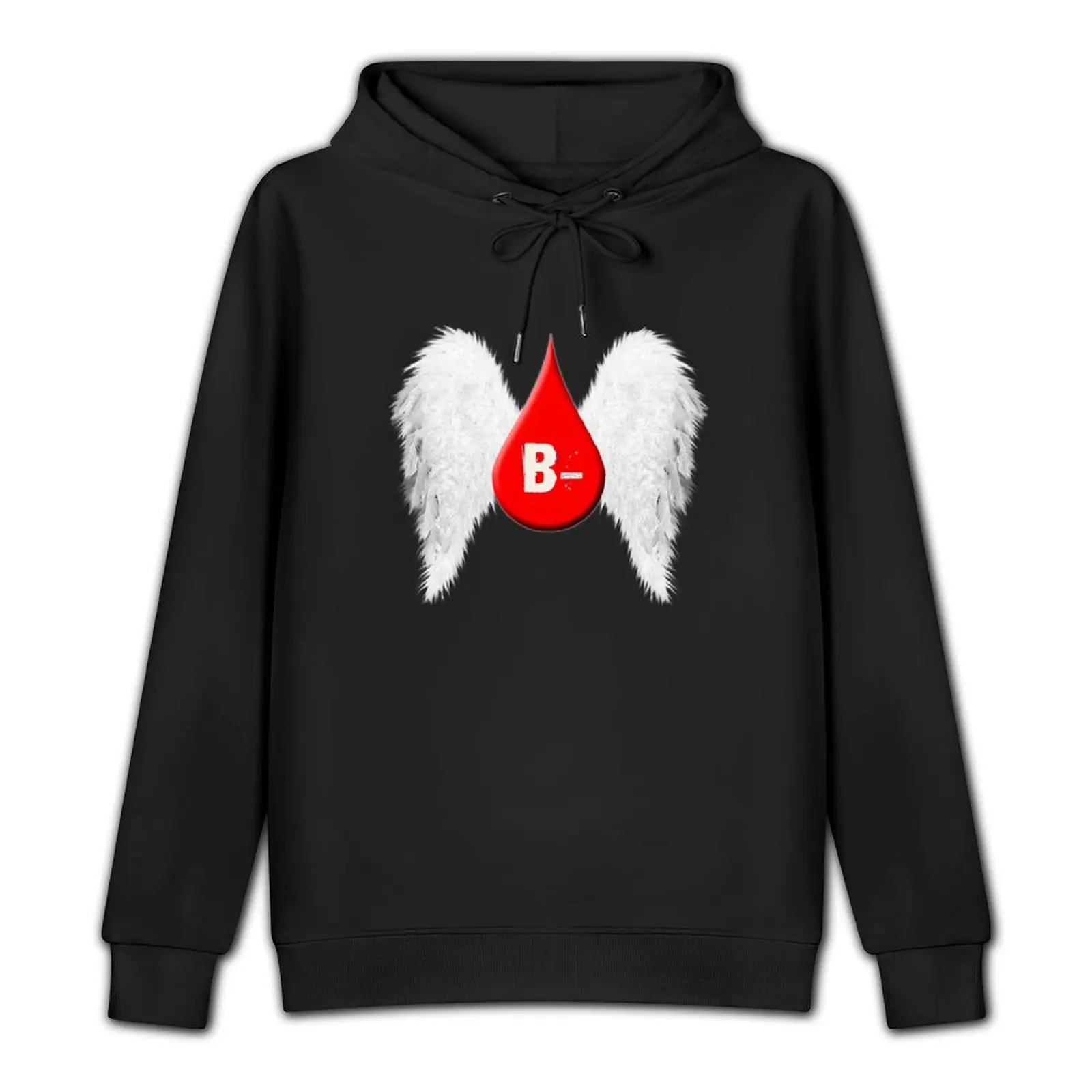 Blood Type B Negative - Angel Wings Pullover Hoodie men's sweat-shirt set men clothing men's coat hoodies for men