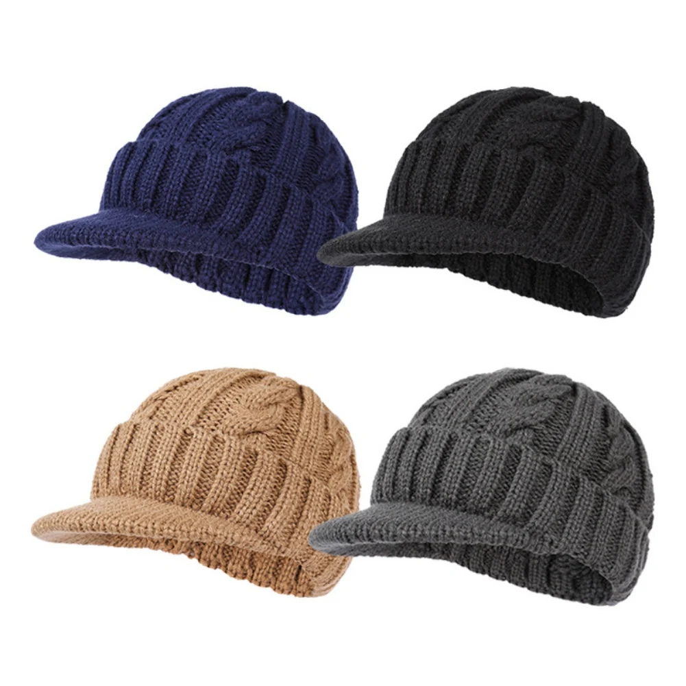 

Fashion Autumn Winter Knit Hat Duck Tongue Hat Women Men Warm Hat Winter Cold Prevention Warmer Pure Color Casual Hat