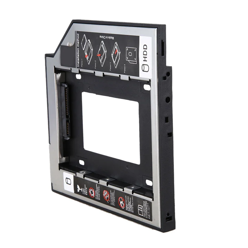 6X Universal Sata 2Nd Hdd Ssd القرص الصلب العلبة 9.5 مللي متر ل Cd/Dvd-Rom خليج بصري ل Hdd Sataii Sdd قوس القرص الصلب