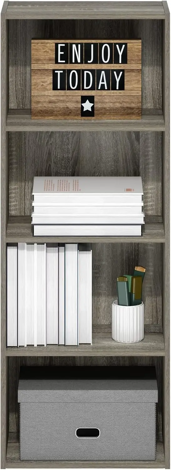 Librería / Libro / Almacenamiento, 4 niveles, roble francés