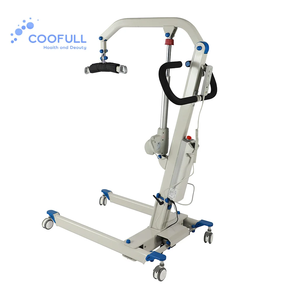 Coolfull Aluminum Alloy Electric Patient Lift Hoist with Full Body Sling for Hospital and Homecare