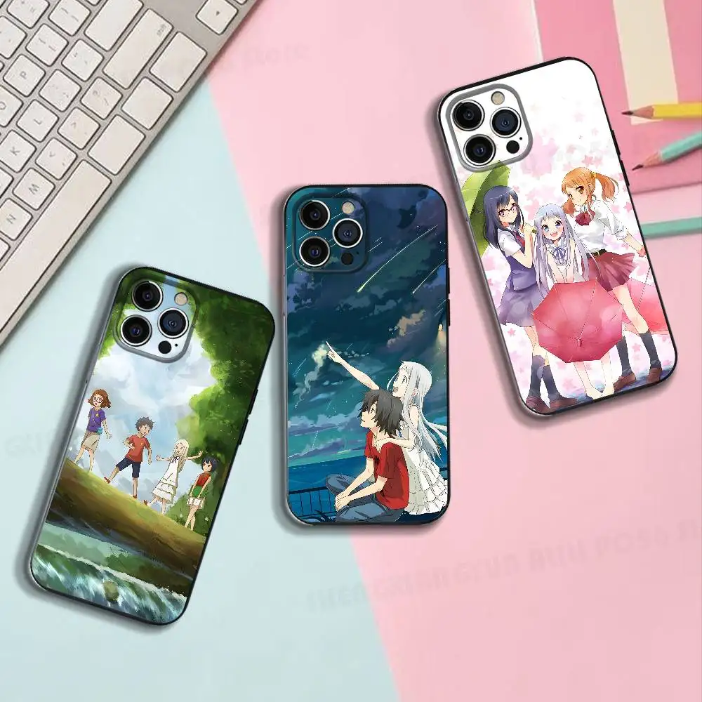 

Anime Anohana Silicone Phone Case For IPhone 17 16 15 14 13 12 11 X XS Plus Pro Max Shockproof Soft Cover