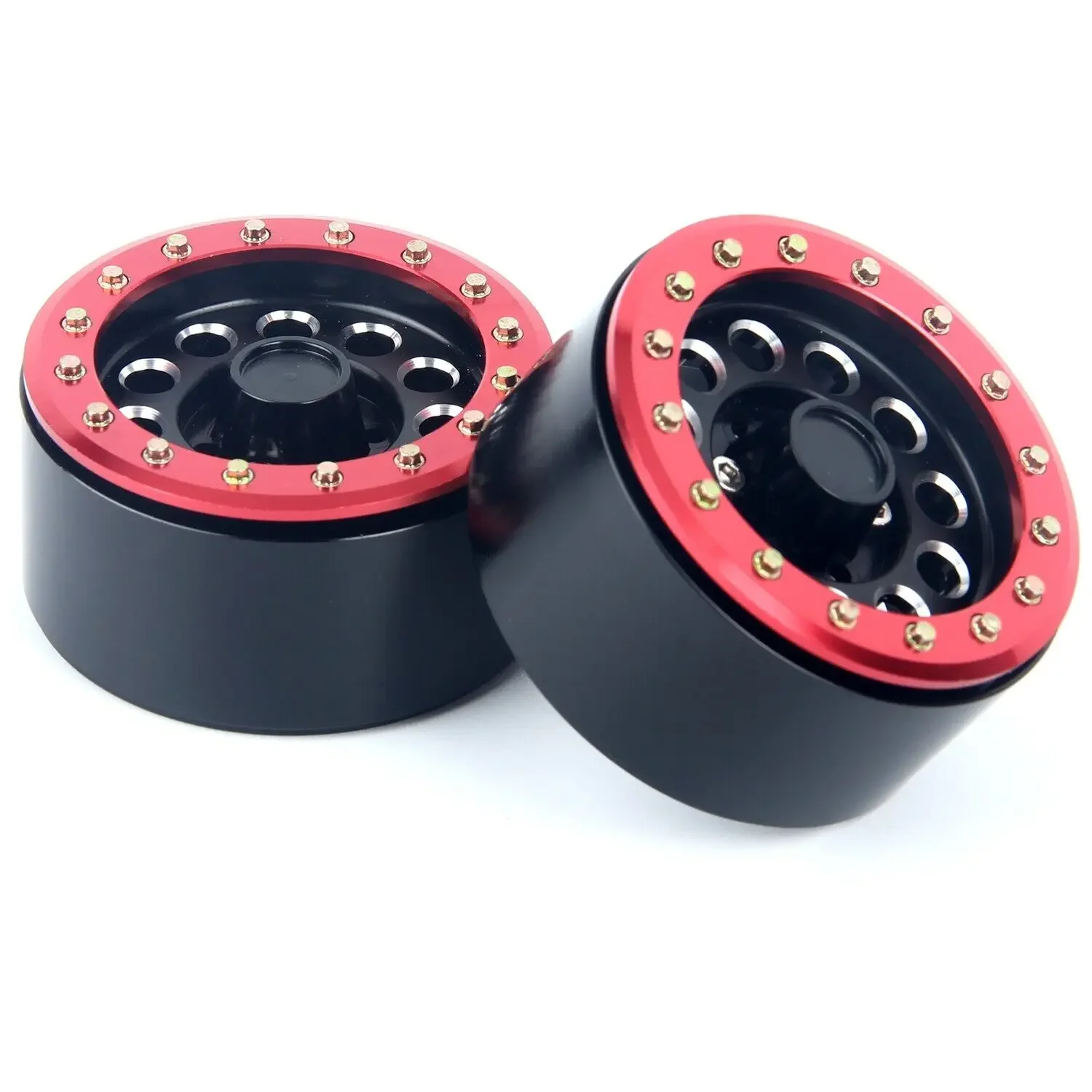 LCX Racing 1/10 RC الزاحف سيارة الألومنيوم العالمي Beadlock 1.9 "جنوط العجلات ل Traxxas TRX4 TRX6 محوري SCX10 II III Gen8 Gen9