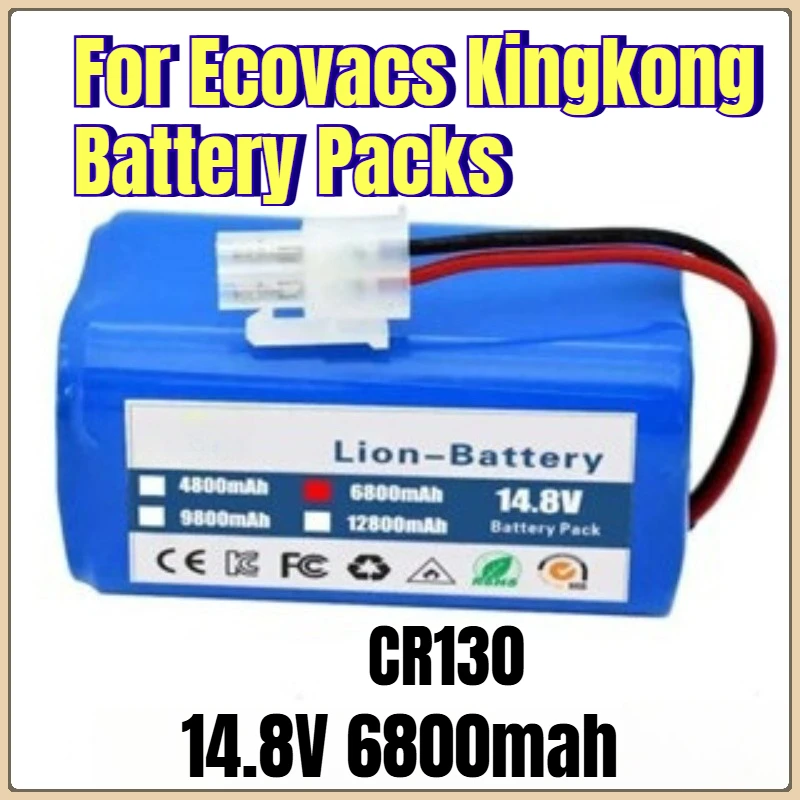 

For Ecovacs Kingkong 14.8V 6800mah CR130 Battery Packs
