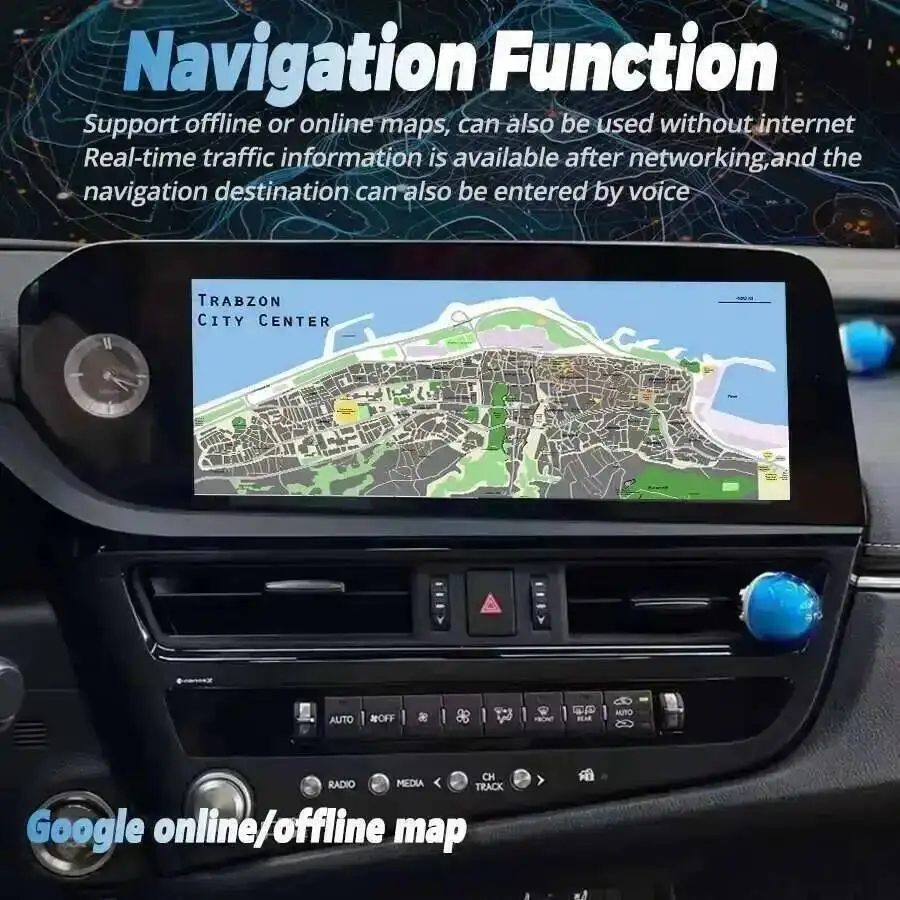 For Lexus ES ES300H ES350H ES300 ES330 ES350 2022 Multimedia Video Player Android Auto Carplay Stereo Audio Navigation Head Unit