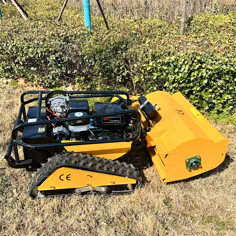 Cortacésped de viga personalizado, oruga con Control remoto, desmalezador de huerta, embanamiento de río, cortacésped de pila de pendiente, reclamación de tierras de avisos Mowi
