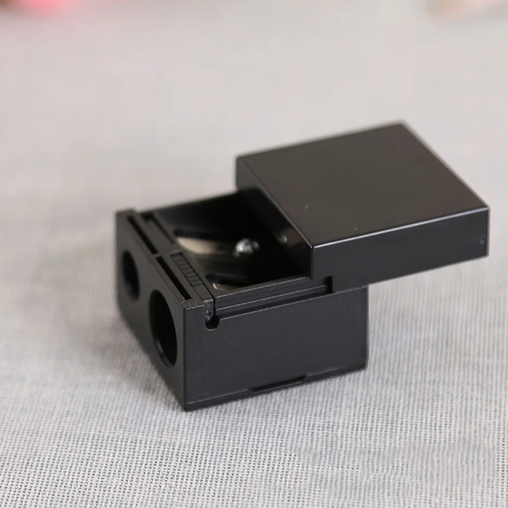 6 قطعة مبراة بطانة الحواجب عالية الجودة أدوات مكتبية عملية للعمل والدراسة والمكتب المنزلي ومبراة أقلام الحواجب السوداء