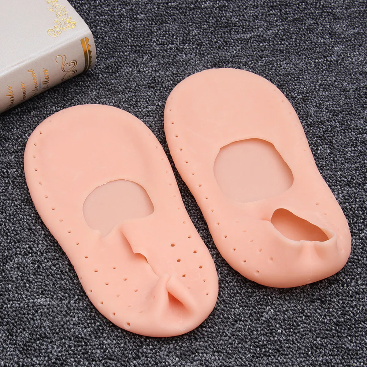 

1 пара водонепроницаемых носков-невидимок с дышащими отверстиями, эластичные, телесного цвета, размер L, легкие, удобные для водных видов спорта, пляжа, дома