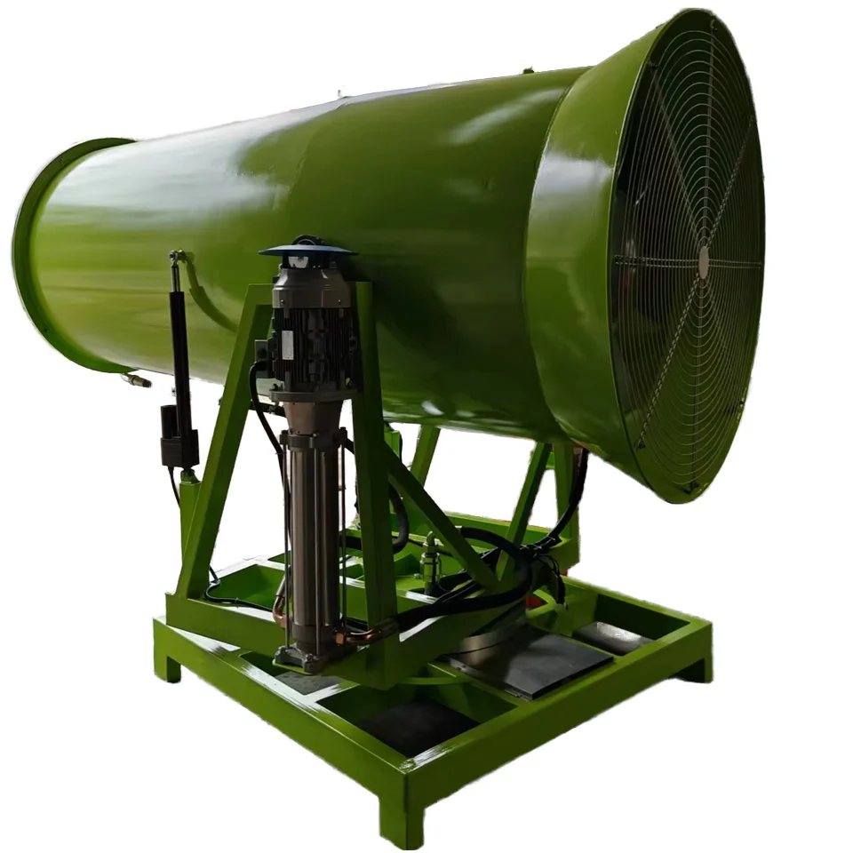 

Low Profile Roadwork Mist Sprayer - Compact Dust Control Cannon for Urban Overpass Construction with Limited Space