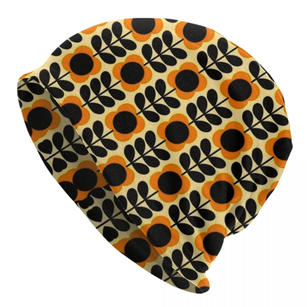 Orla Kiely Multi Stiel Blumen Schädel Mützen Mützen Streetwear Winter warme Strick mütze Erwachsenen Unisex skandi navis chen Stil Motorhaube Hüte