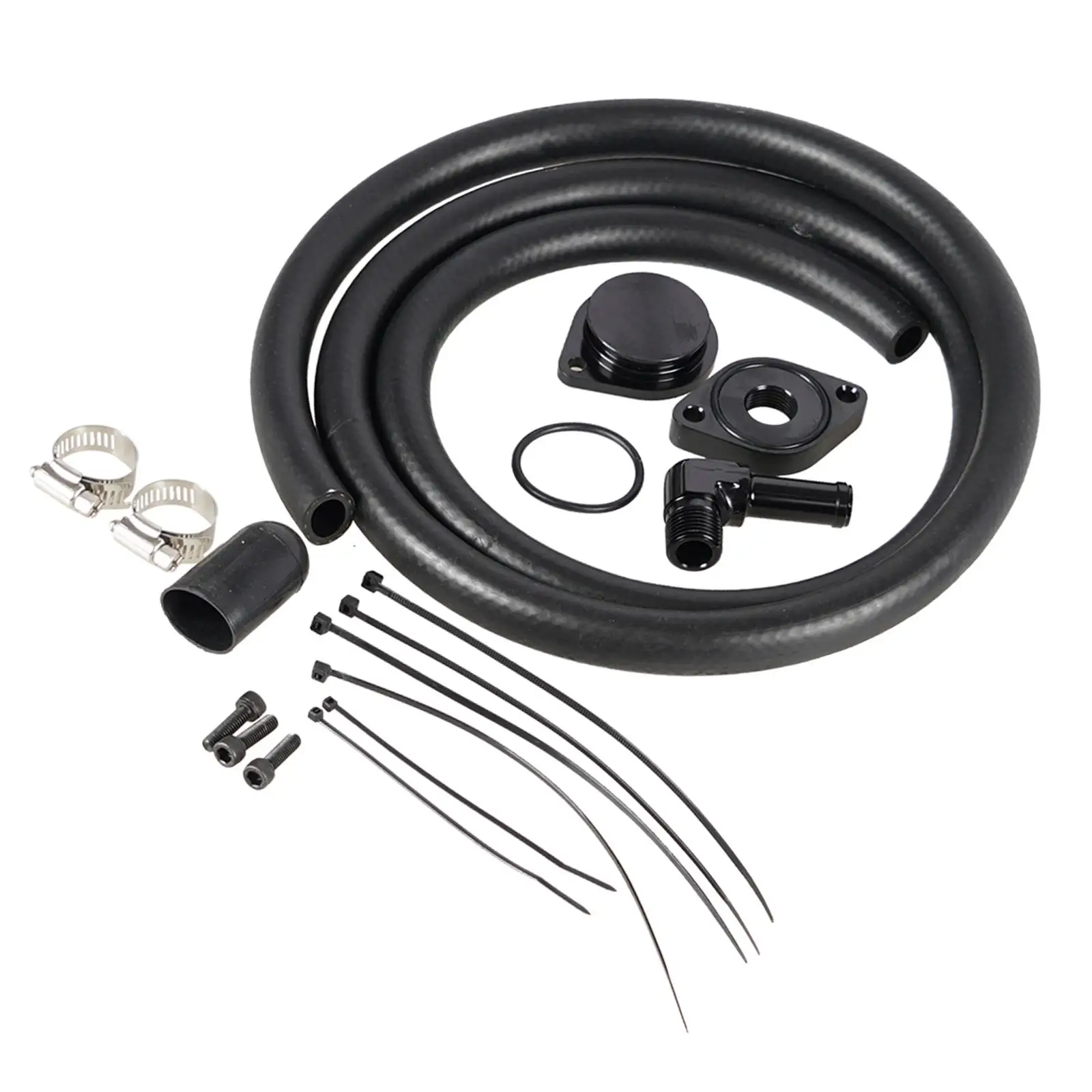 Engine Ventilation Kit Attachment Crankcase Ccv Pcv for Ford 6.7 Powerstroke Dissel Turbo F550 F650 F750 2011 - 2020