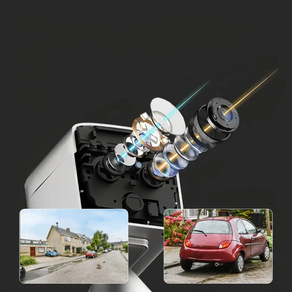 Wireless 4G Security Camera Dual Lens 1080P Smart Surveillance System Indoor Outdoor Home Video Monitor Audio Recording