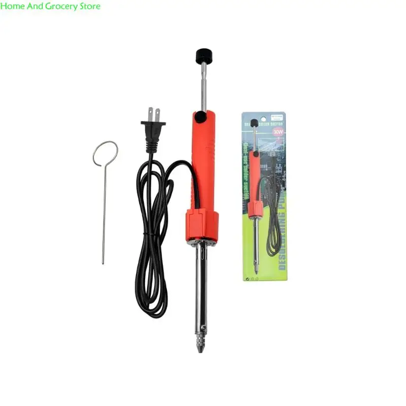 

0XXA Easy Operated Electric Solder Sucker Desoldering Tool With Copper Power Cord For Integrated Circuit Repairs