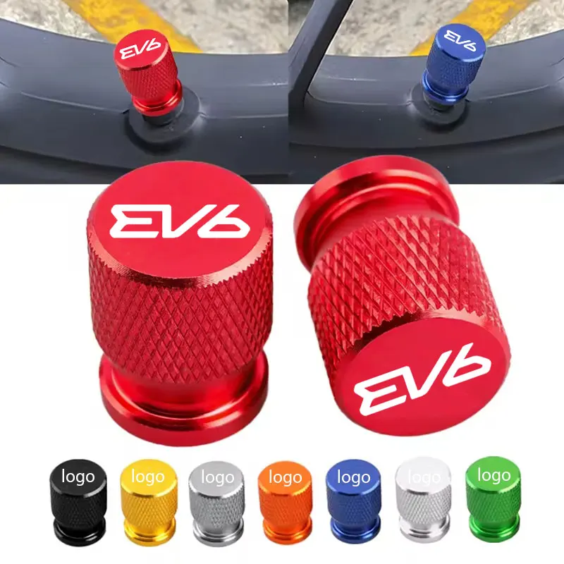For KIA EV6 Car Accessories Car Wheel Tire Valve Caps Tyre Stem Covers Airdust Waterproof